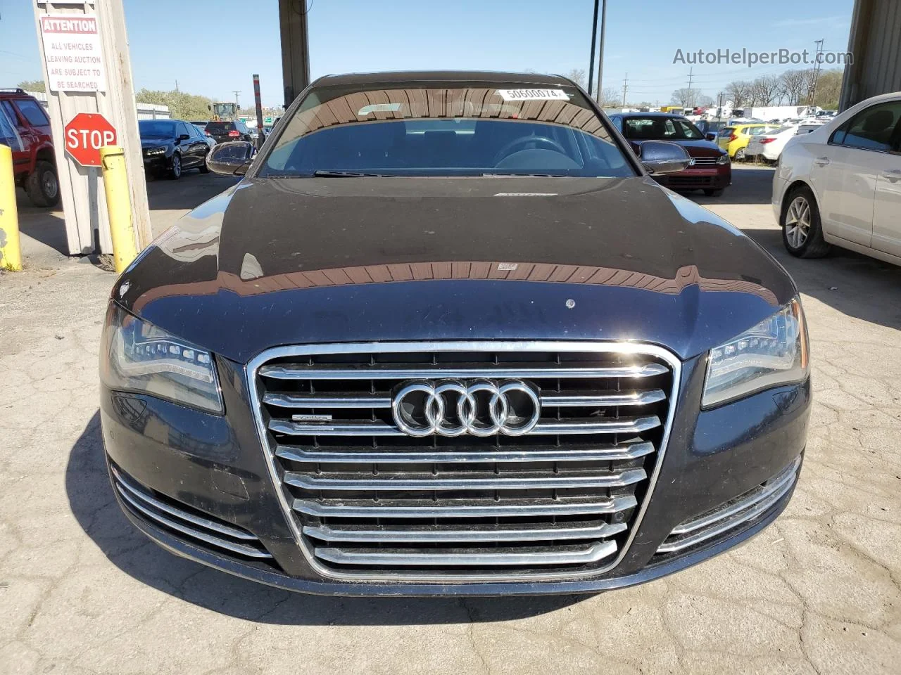 2014 Audi A8 Quattro Black vin: WAUAGAFD6EN005405