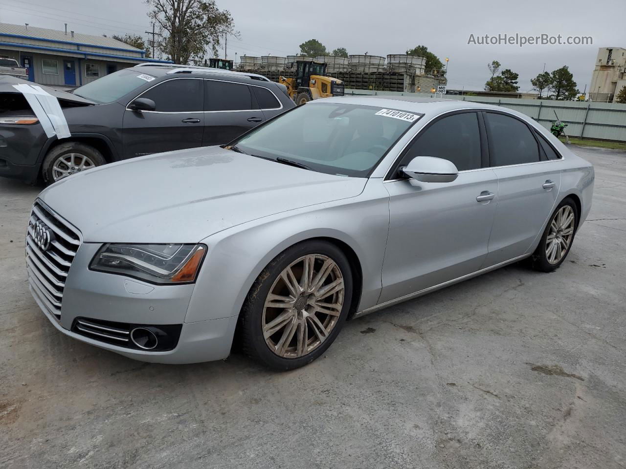 2014 Audi A8 Quattro Gray vin: WAUAGAFD6EN014489