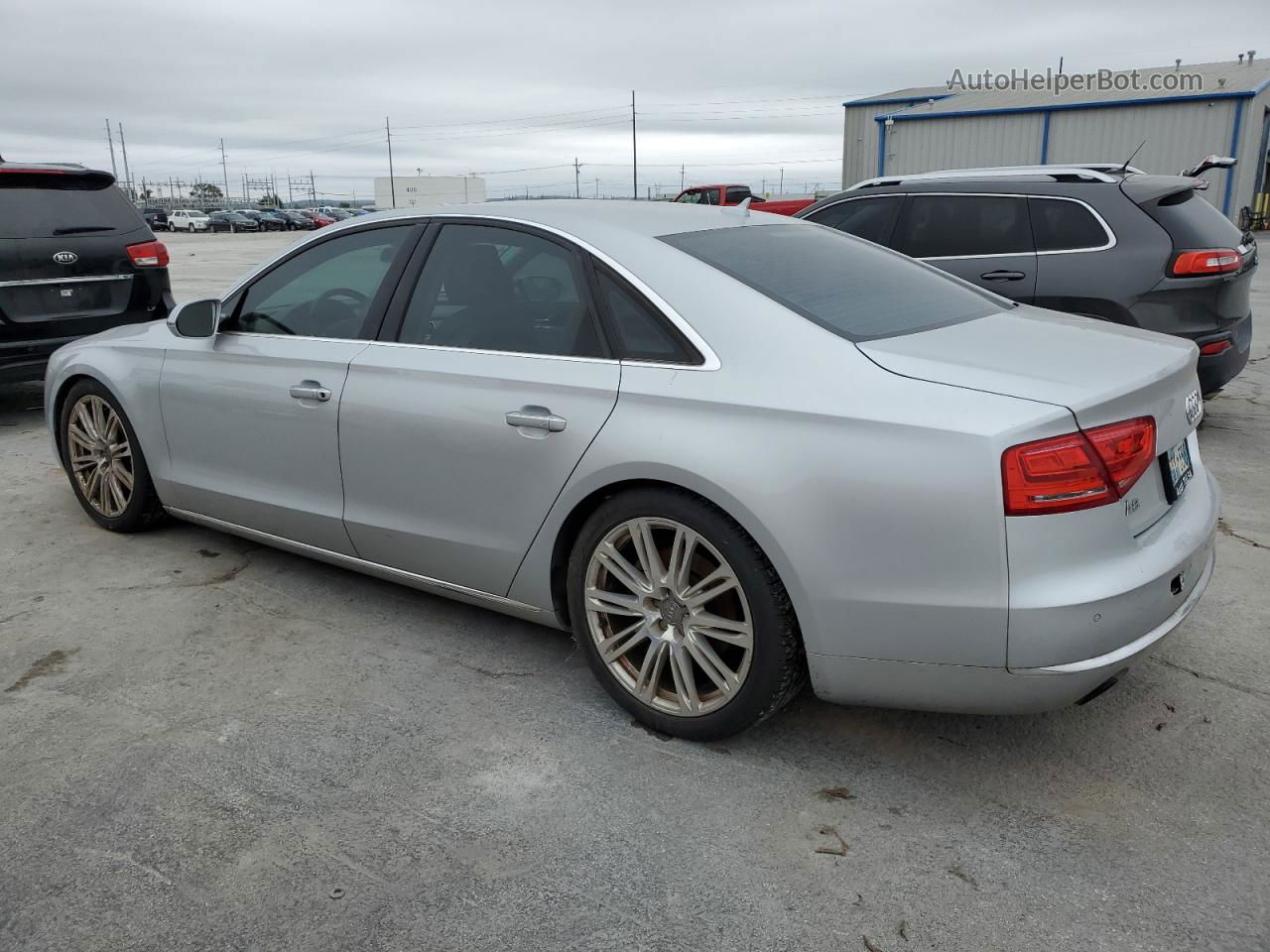 2014 Audi A8 Quattro Gray vin: WAUAGAFD6EN014489