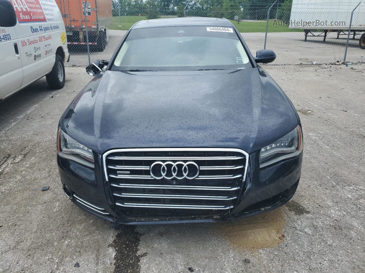 2014 Audi A8 Quattro Blue vin: WAUAGAFD7EN003632