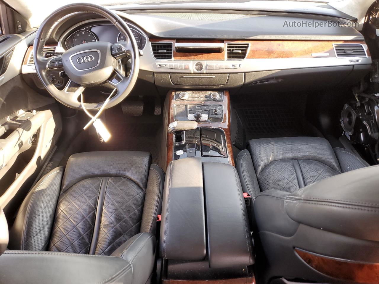 2014 Audi A8 Quattro Черный vin: WAUAGAFD8EN002523