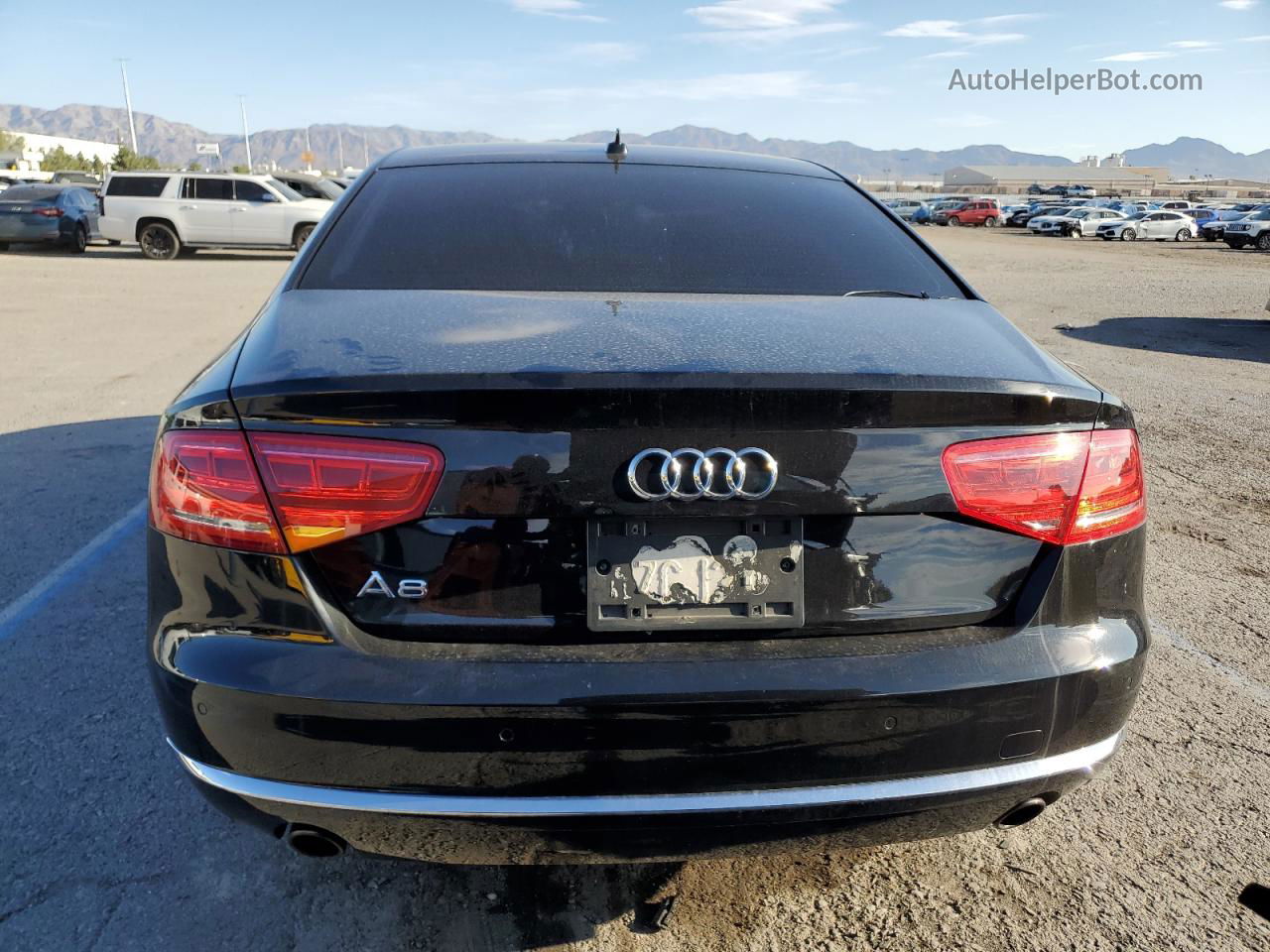 2014 Audi A8 Quattro Black vin: WAUAGAFD8EN002523