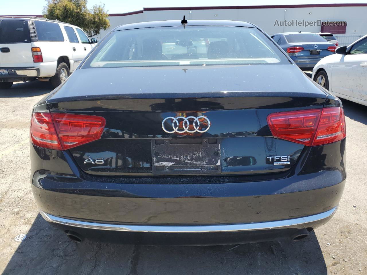 2014 Audi A8 Quattro Black vin: WAUAGAFD9EN002787