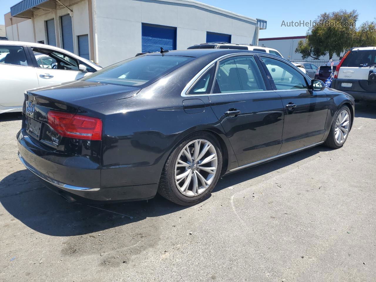 2014 Audi A8 Quattro Black vin: WAUAGAFD9EN002787