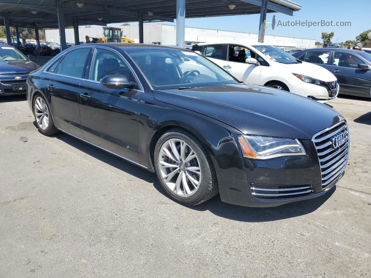 2014 Audi A8 Quattro Black vin: WAUAGAFD9EN002787