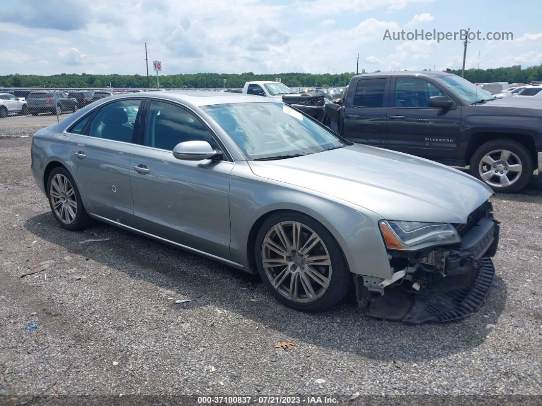 2014 Audi A8 3.0t Синий vin: WAUAGAFD9EN004295