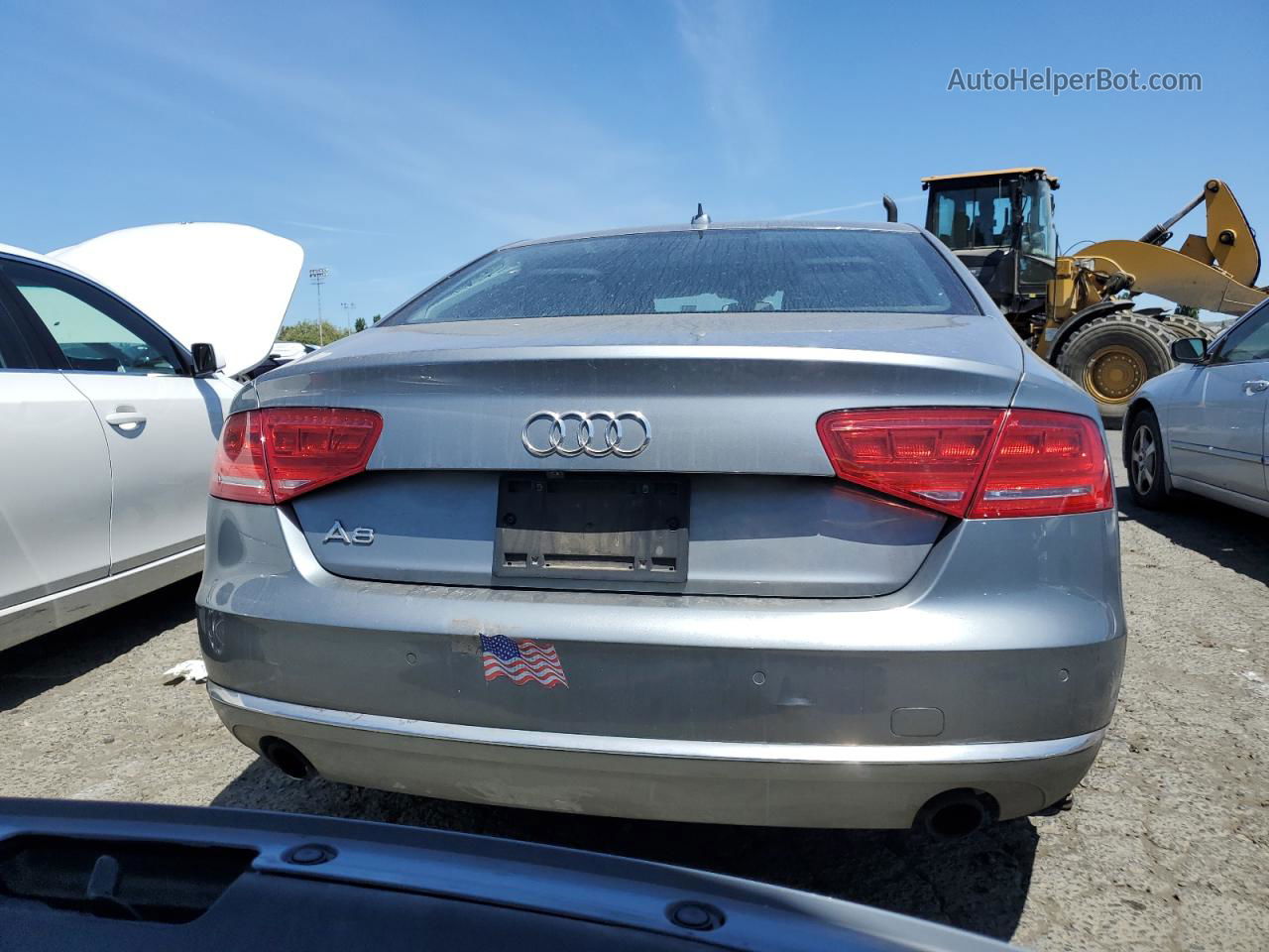 2014 Audi A8 Quattro Gray vin: WAUAGAFDXEN003009