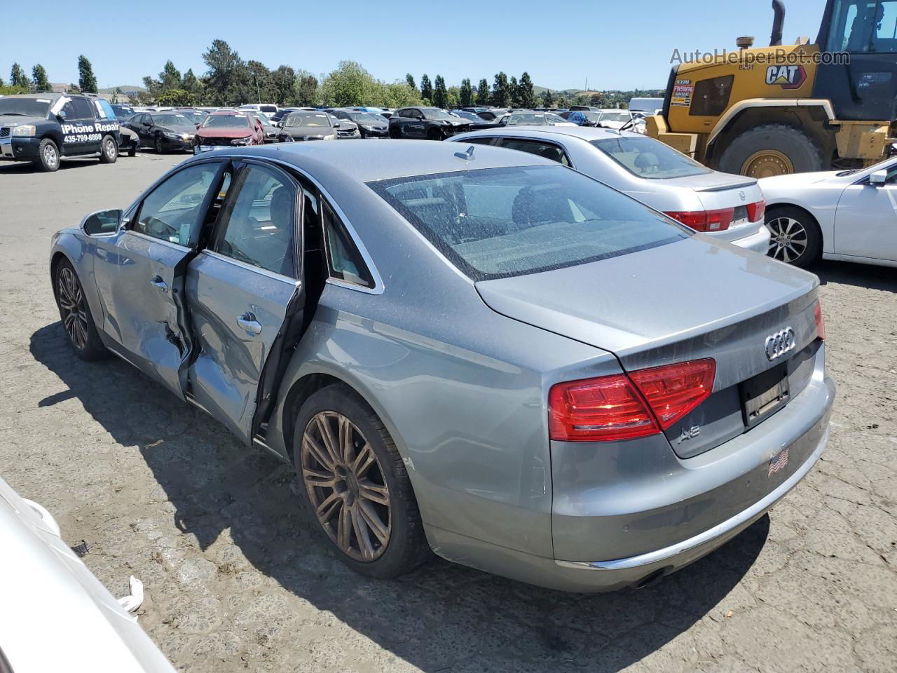 2014 Audi A8 Quattro Gray vin: WAUAGAFDXEN003009