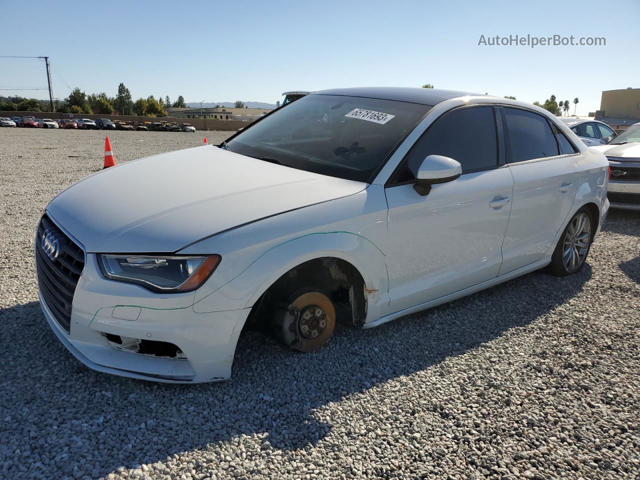 2015 Audi A3 Premium White vin: WAUAJGFF4F1046291