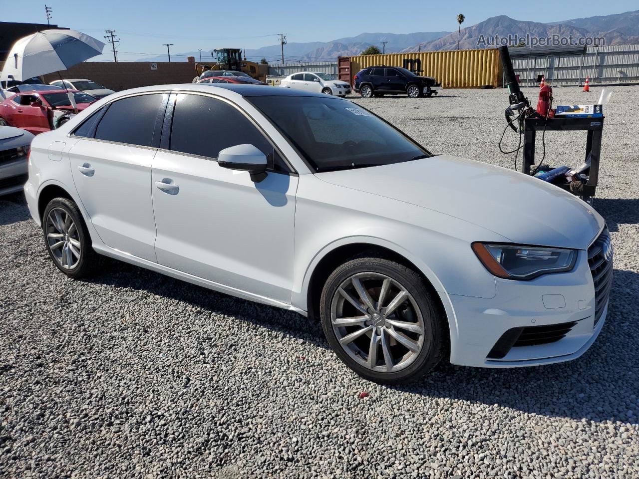 2015 Audi A3 Premium White vin: WAUAJGFF4F1046291