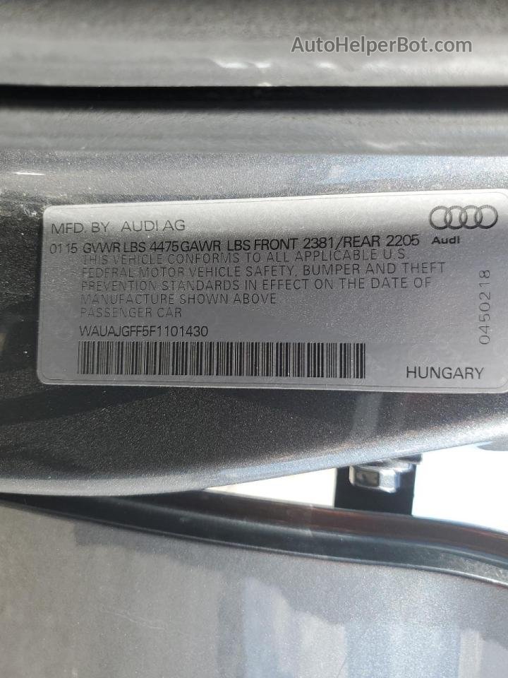 2015 Audi A3 Premium Серебряный vin: WAUAJGFF5F1101430