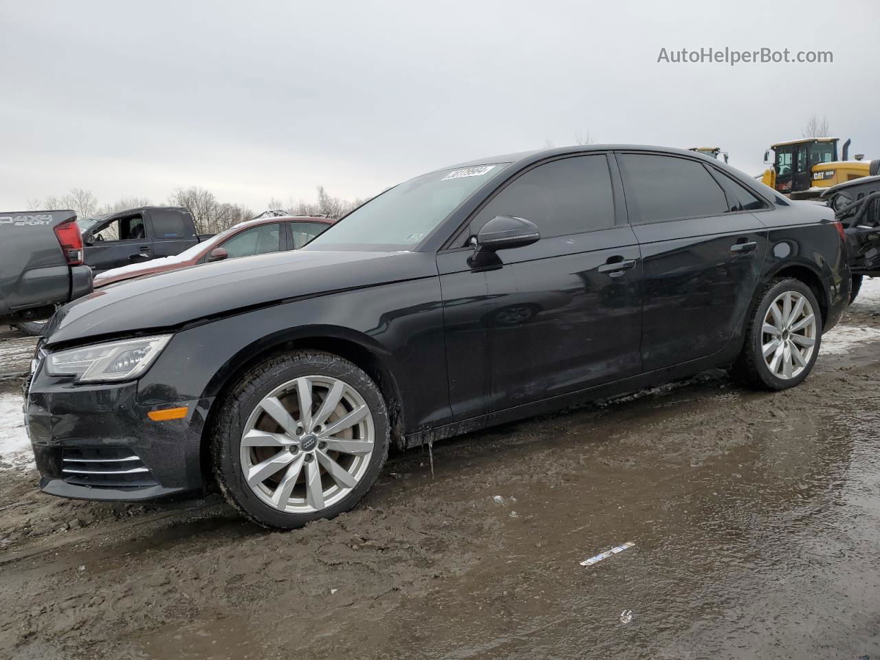 2017 Audi A4 Premium Black vin: WAUANAF40HN008049