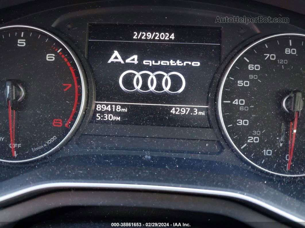 2017 Audi A4 2.0t Premium Черный vin: WAUANAF40HN024526