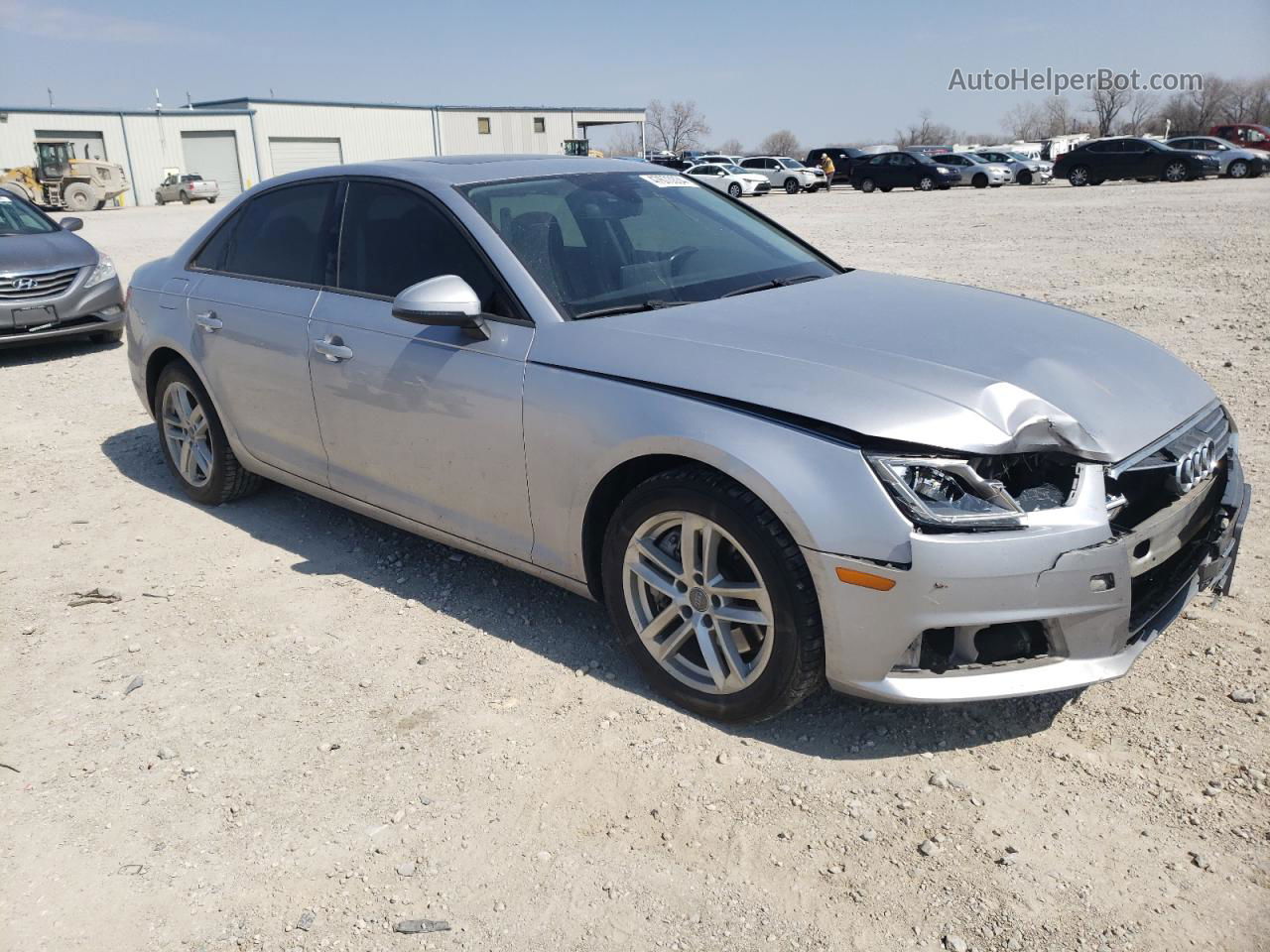 2017 Audi A4 Premium Silver vin: WAUANAF40HN027023