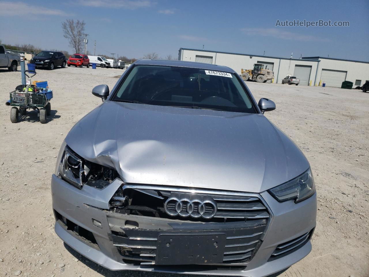 2017 Audi A4 Premium Silver vin: WAUANAF40HN027023