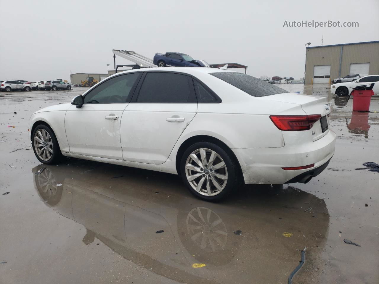 2017 Audi A4 Premium White vin: WAUANAF41HN001546