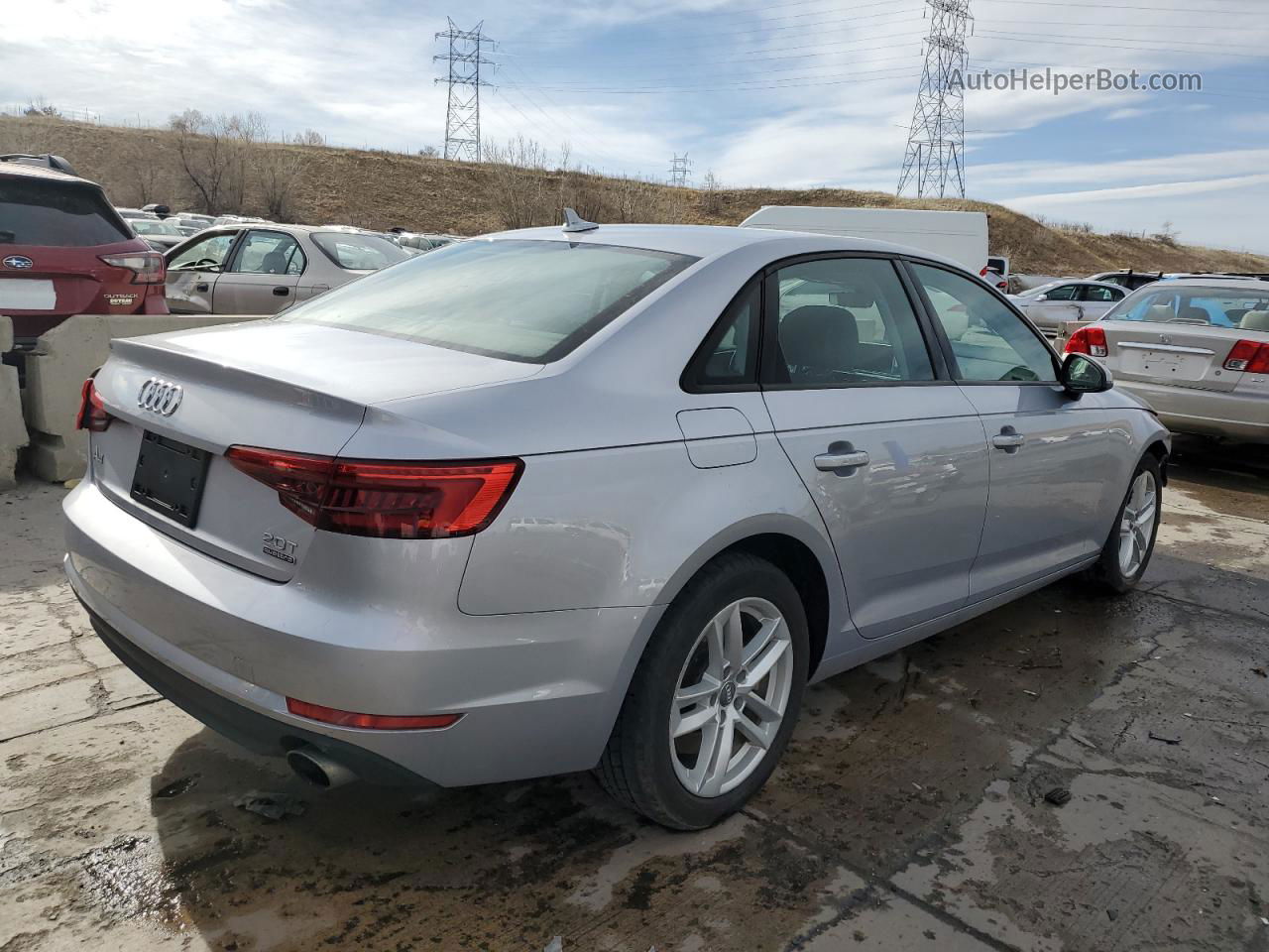 2017 Audi A4 Premium Silver vin: WAUANAF41HN026771