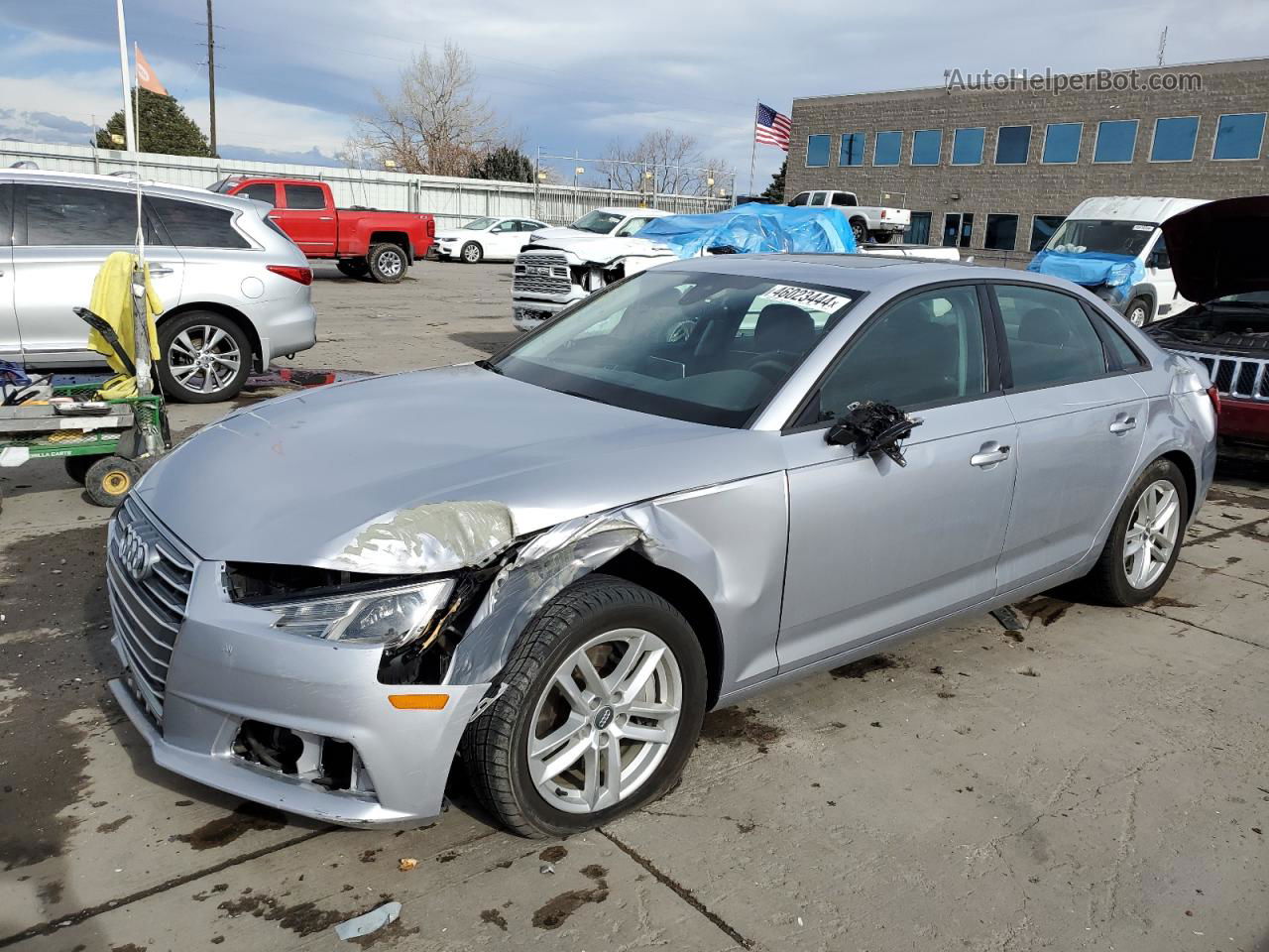 2017 Audi A4 Premium Silver vin: WAUANAF41HN026771