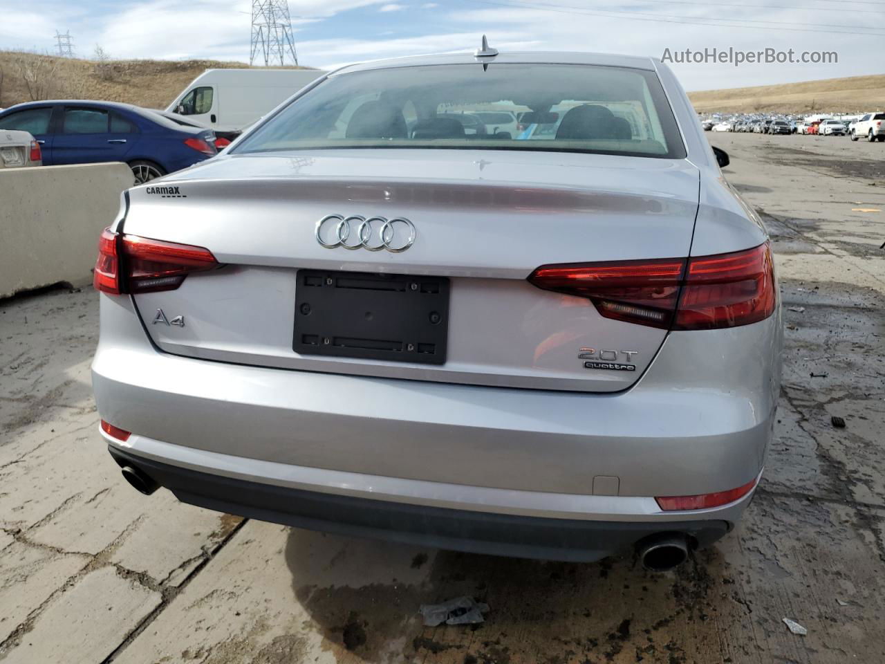 2017 Audi A4 Premium Серебряный vin: WAUANAF41HN026771