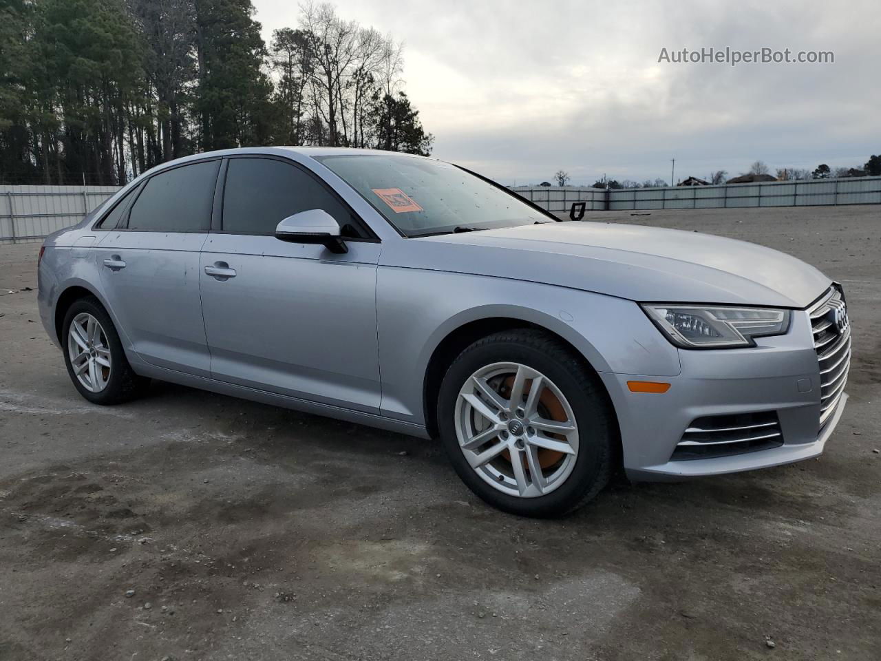 2017 Audi A4 Premium Silver vin: WAUANAF42HN027458