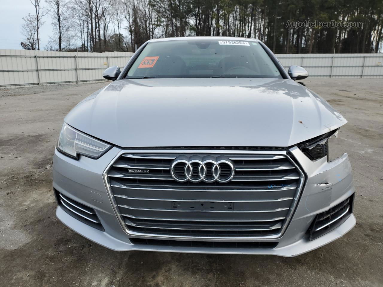 2017 Audi A4 Premium Silver vin: WAUANAF42HN027458