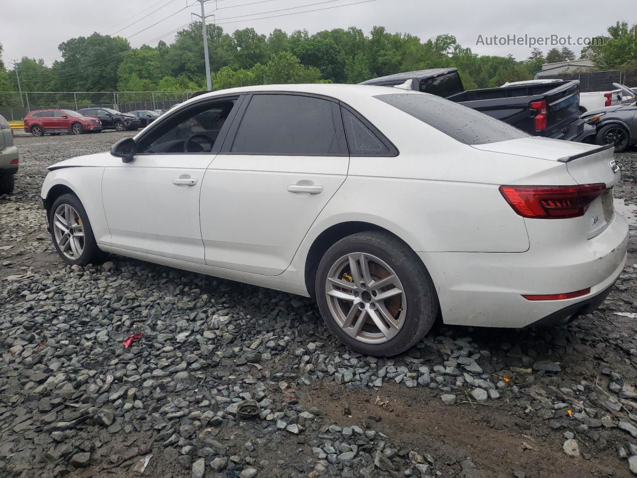 2017 Audi A4 Premium White vin: WAUANAF42HN028643