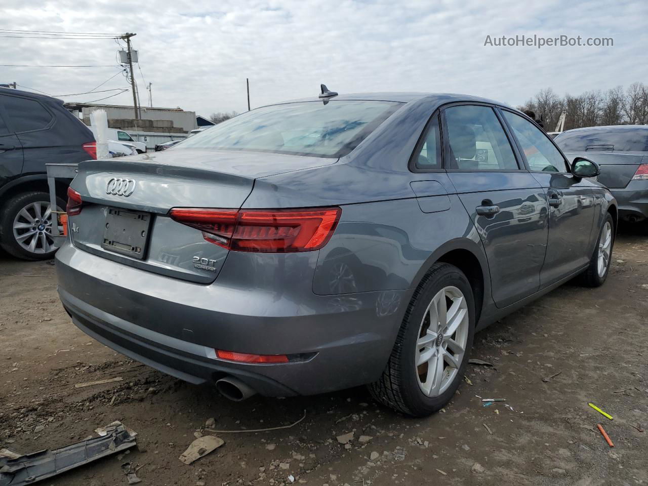 2017 Audi A4 Premium Gray vin: WAUANAF42HN039819