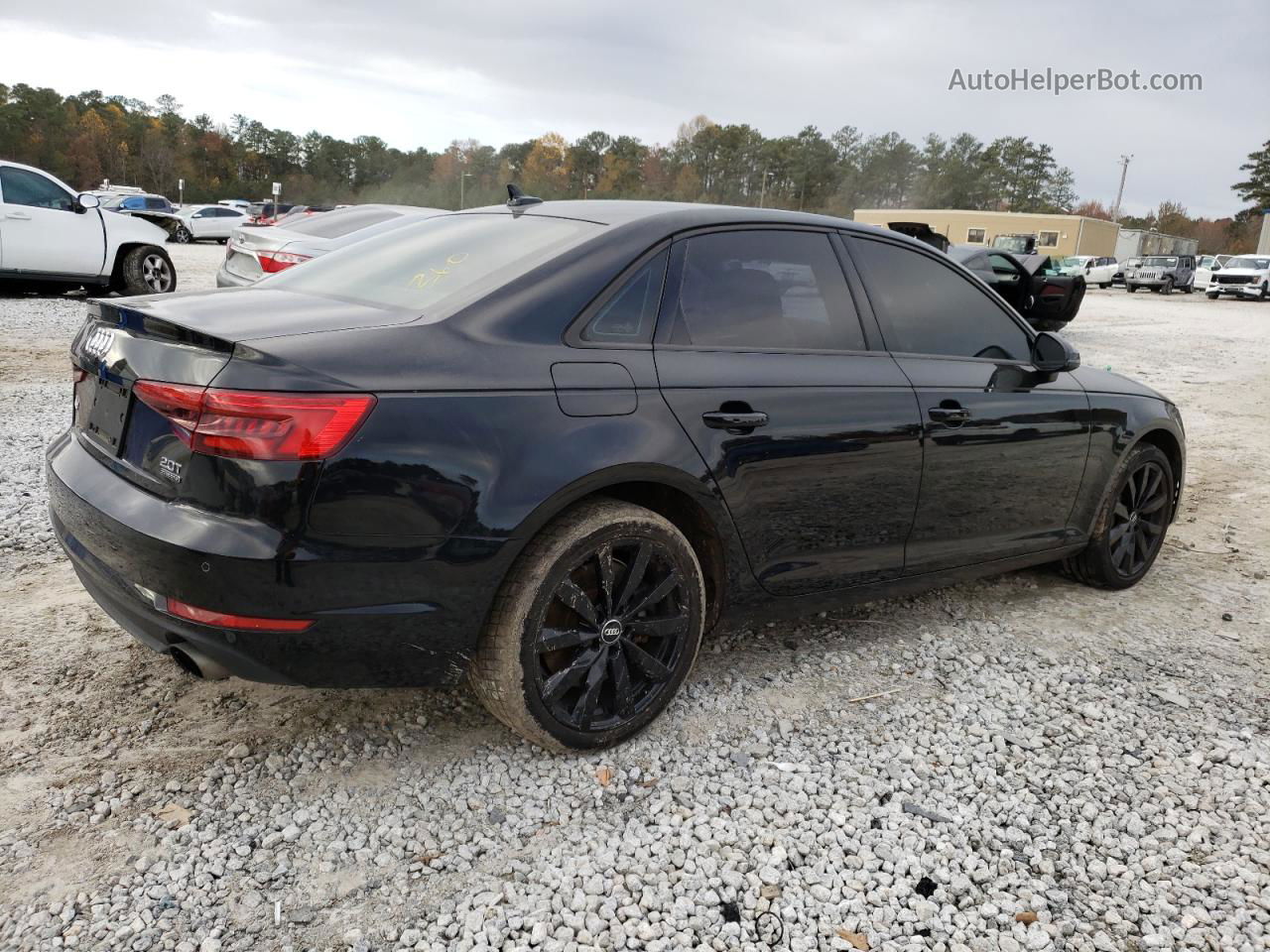 2017 Audi A4 Premium Черный vin: WAUANAF43HN007204