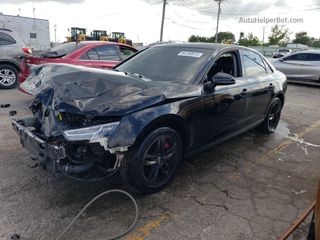 2017 Audi A4 Premium Black vin: WAUANAF43HN011558