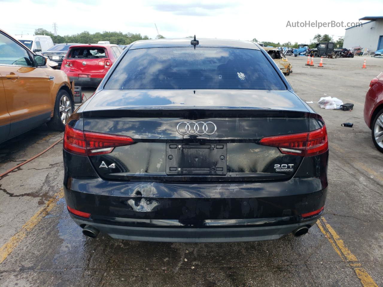 2017 Audi A4 Premium Black vin: WAUANAF43HN011558