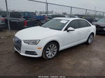 2017 Audi A4 2.0t Premium White vin: WAUANAF44HN011164