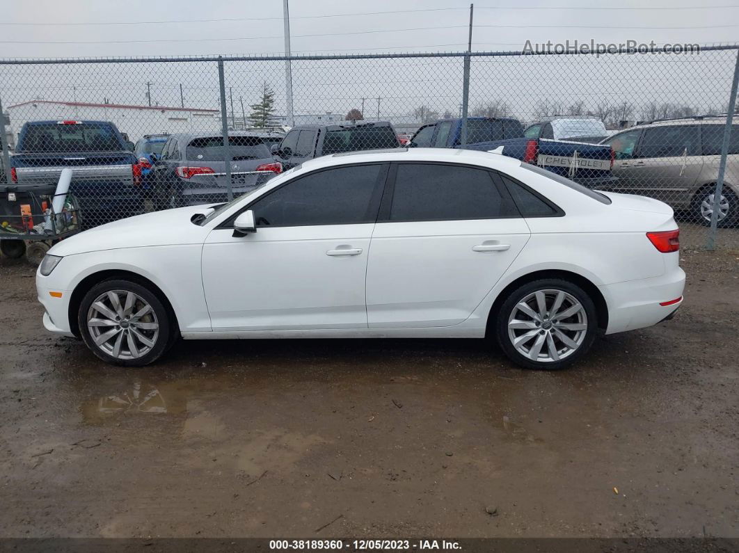 2017 Audi A4 2.0t Premium White vin: WAUANAF44HN011164