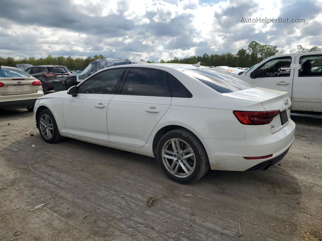 2017 Audi A4 Premium White vin: WAUANAF44HN043466