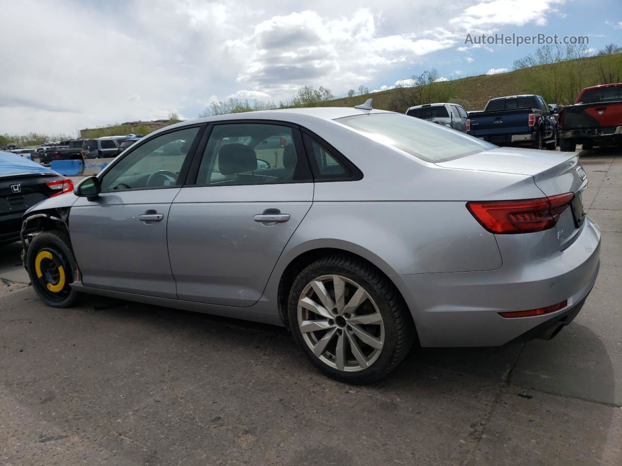 2017 Audi A4 Premium Silver vin: WAUANAF45HN001193