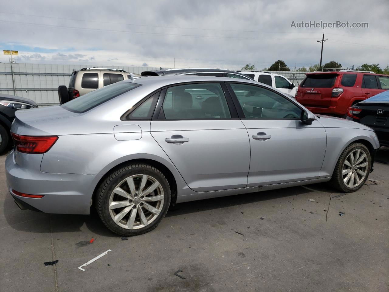 2017 Audi A4 Premium Silver vin: WAUANAF45HN001193