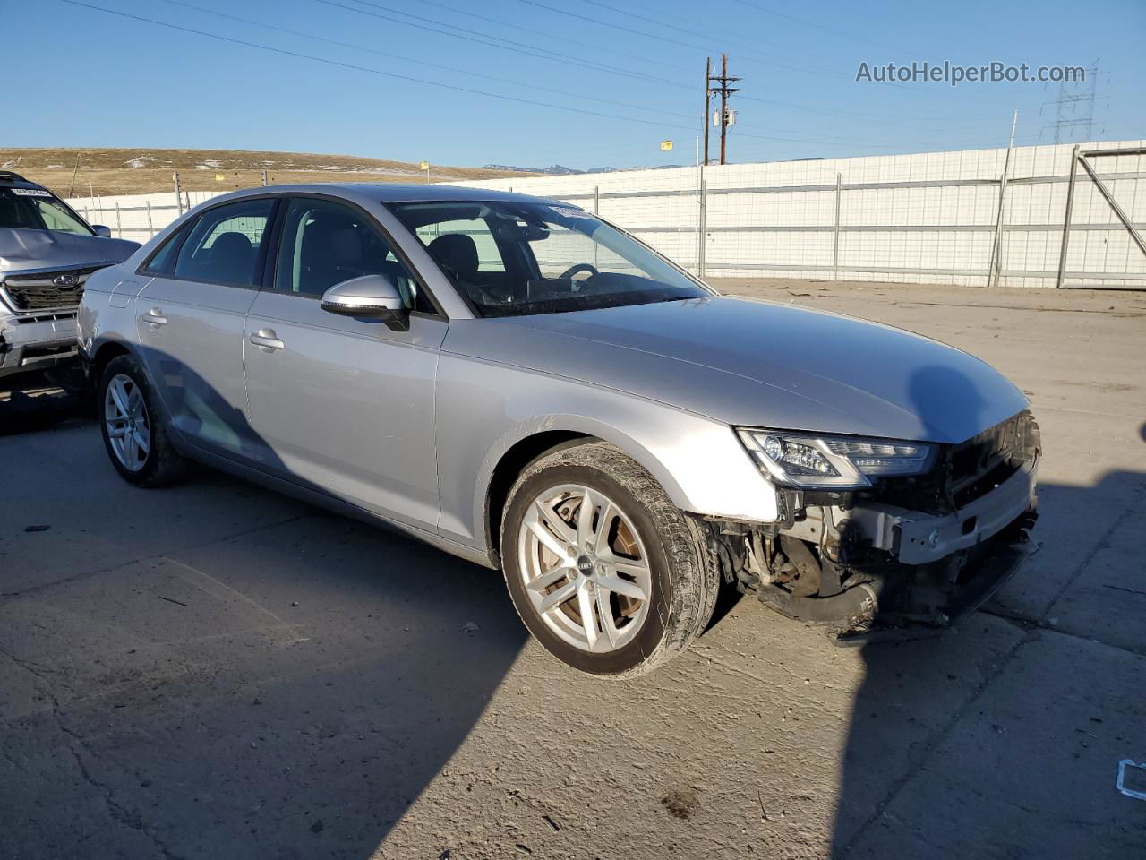 2017 Audi A4 Premium Silver vin: WAUANAF45HN026448