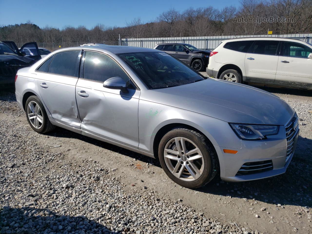 2017 Audi A4 Premium Silver vin: WAUANAF45HN026899