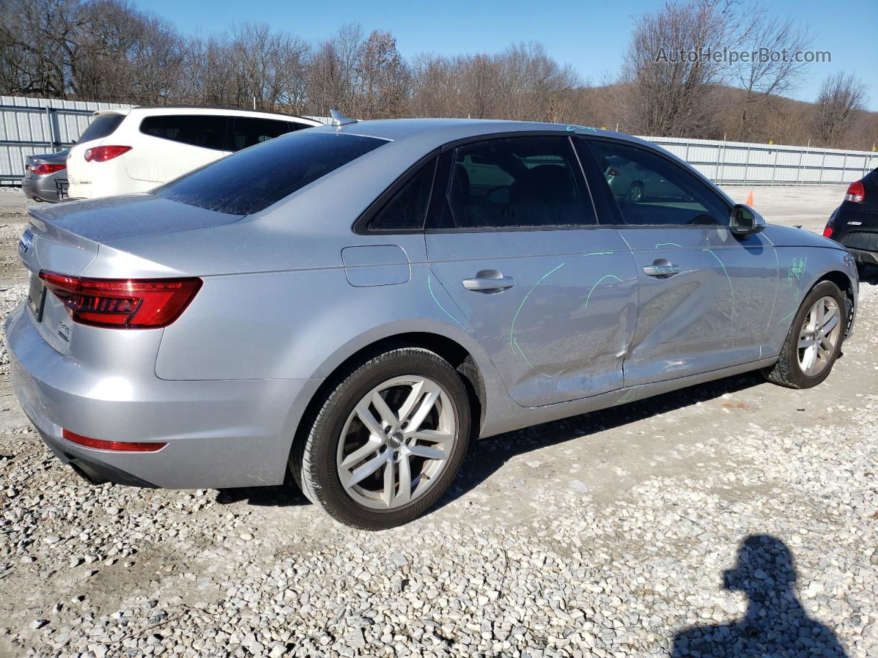 2017 Audi A4 Premium Silver vin: WAUANAF45HN026899