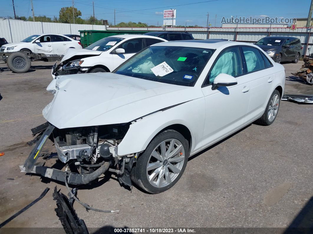 2017 Audi A4 2.0t Premium White vin: WAUANAF45HN033030