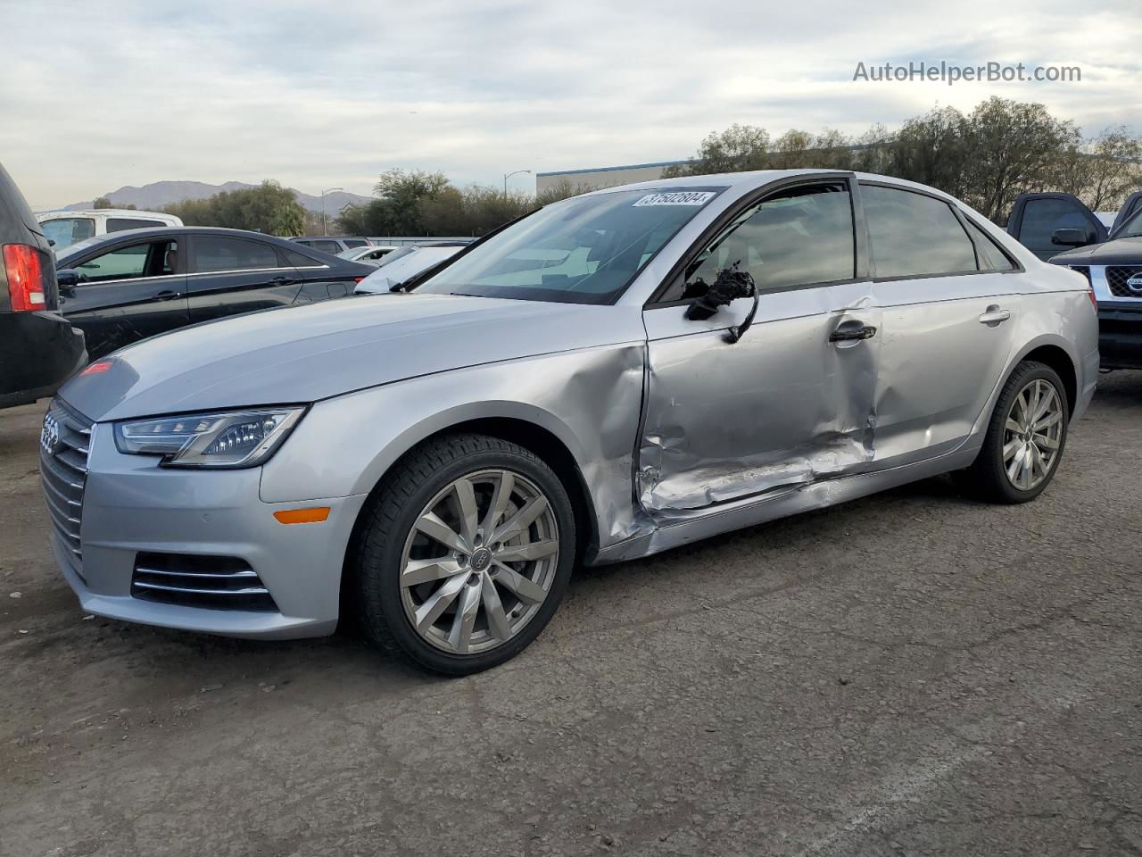 2017 Audi A4 Premium Silver vin: WAUANAF46HN013658