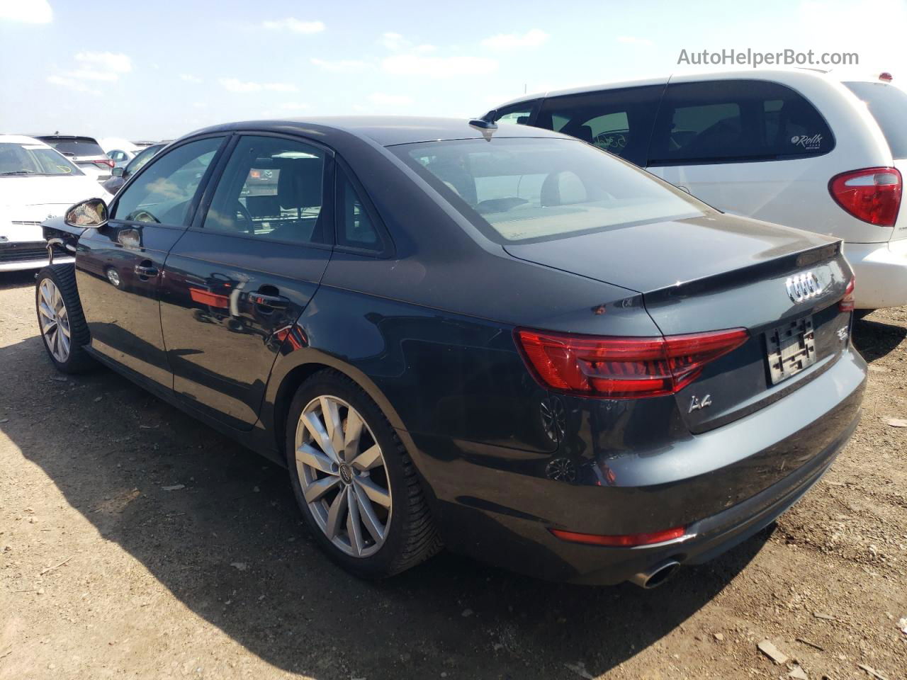 2017 Audi A4 Premium Серый vin: WAUANAF46HN028774