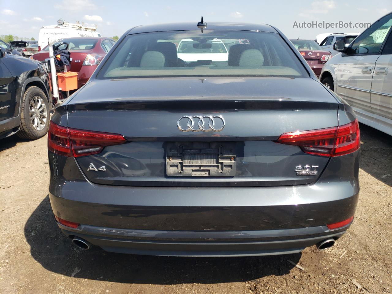 2017 Audi A4 Premium Gray vin: WAUANAF46HN028774