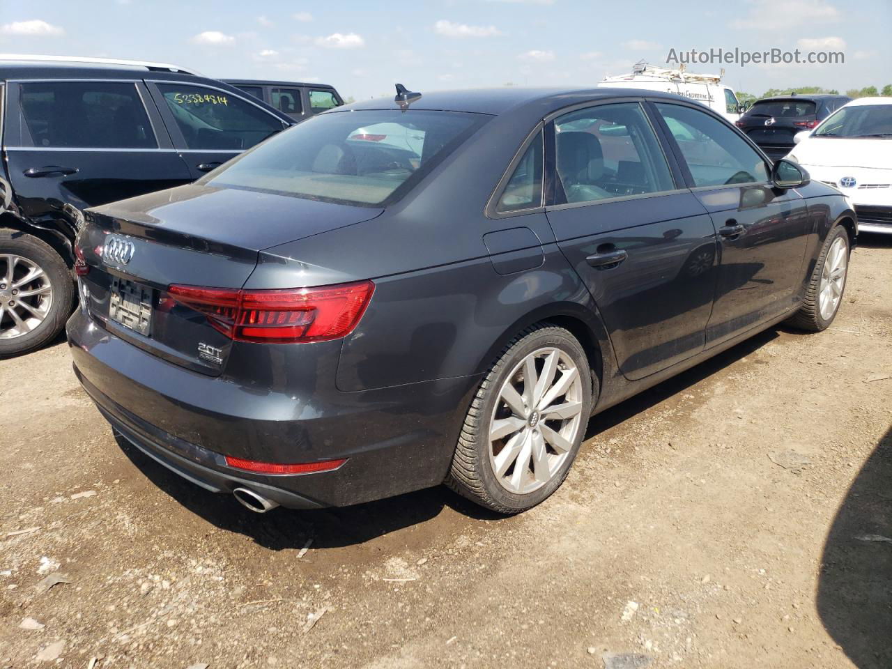 2017 Audi A4 Premium Gray vin: WAUANAF46HN028774