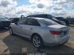 2017 Audi A4 2.0t Premium Silver vin: WAUANAF48HN032096