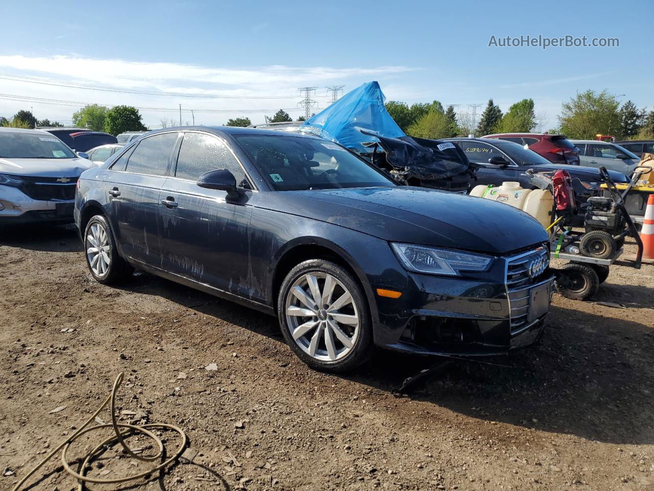 2017 Audi A4 Premium Black vin: WAUANAF49HN006672