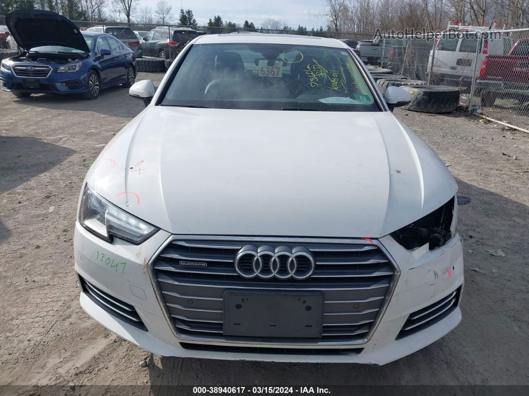 2017 Audi A4 2.0t Premium White vin: WAUANAF49HN009068