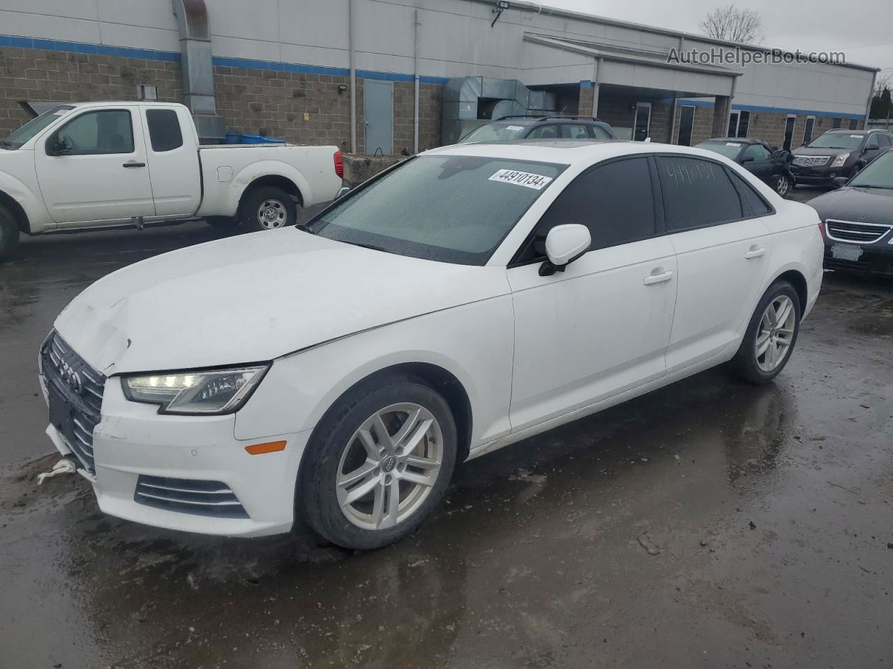 2017 Audi A4 Premium White vin: WAUANAF49HN015615