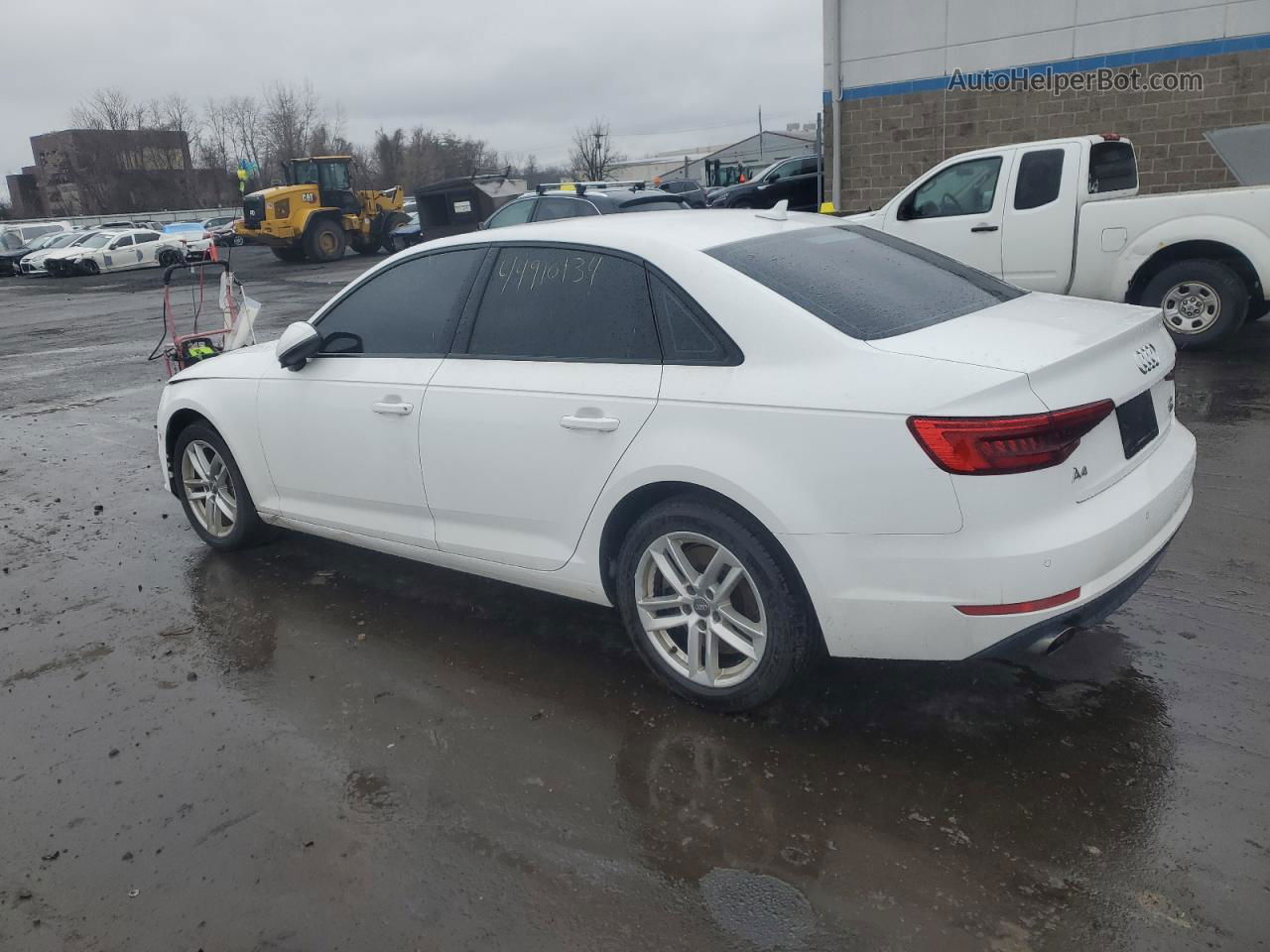 2017 Audi A4 Premium White vin: WAUANAF49HN015615