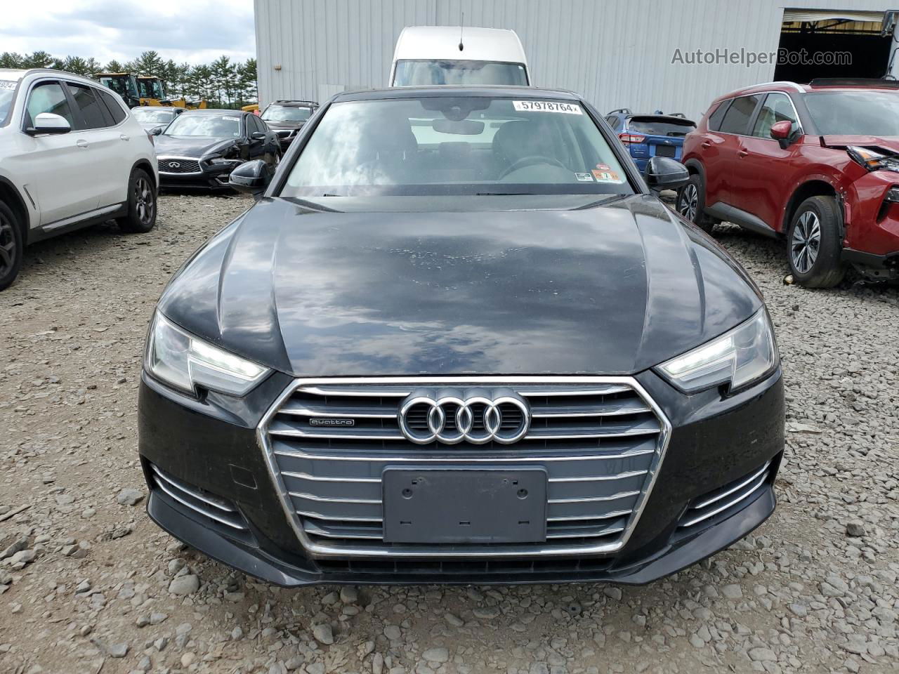 2017 Audi A4 Premium Black vin: WAUANAF49HN035184