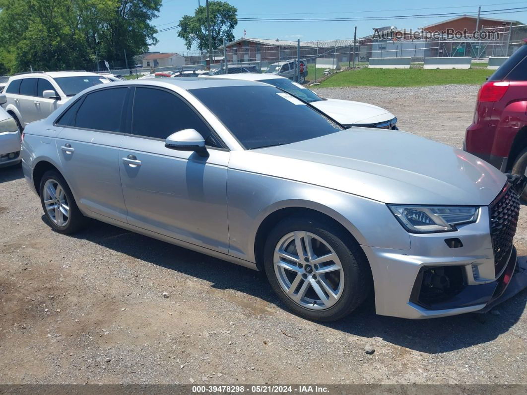 2017 Audi A4 2.0t Premium Silver vin: WAUANAF49HN055693